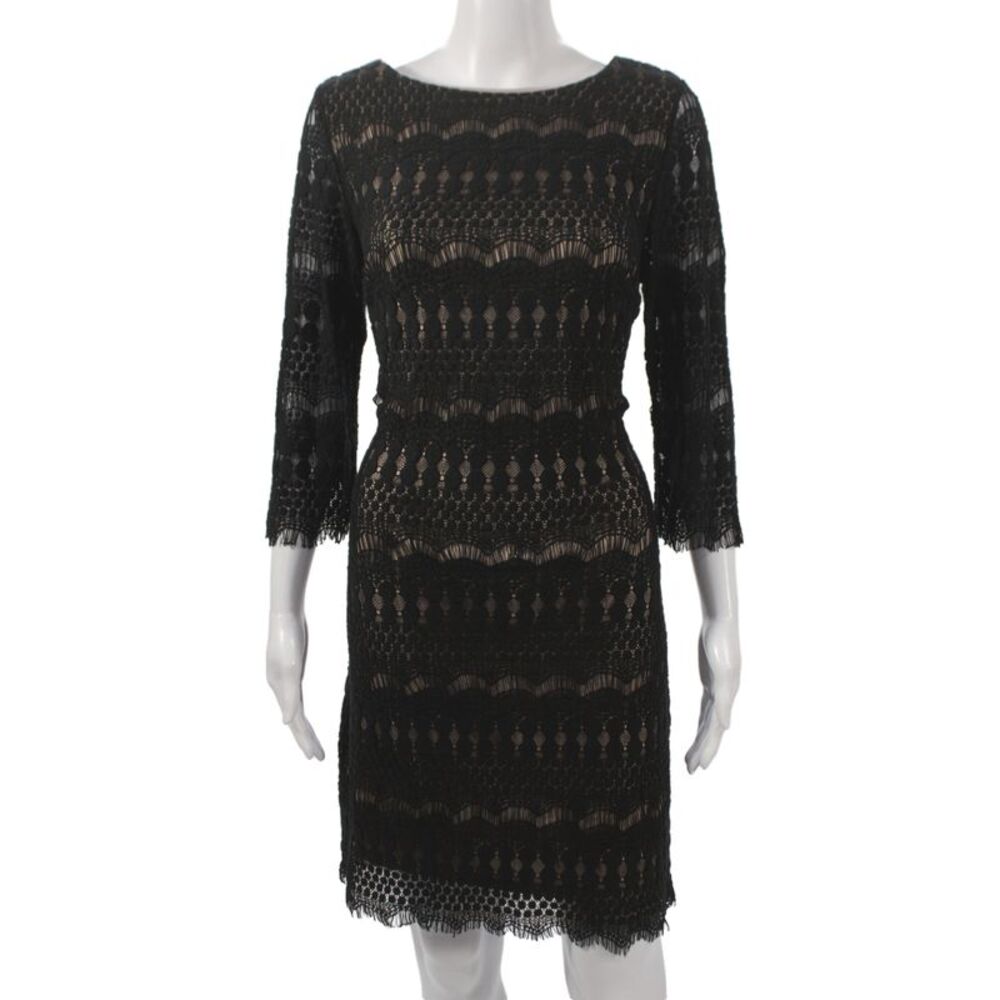 Catherine Catherine Malandrino Womens Sheath Dress Black Size 10 Tall